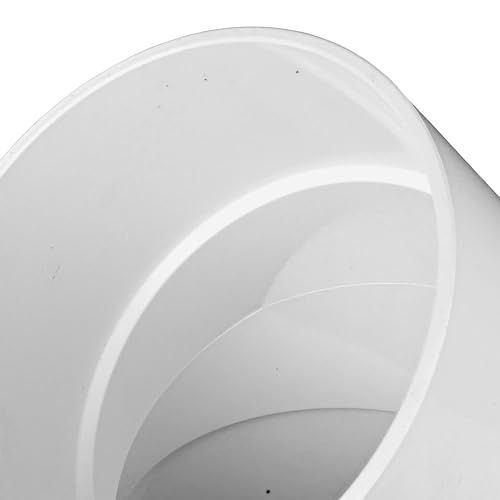 NDS 6P03 PVC 45-Degree Elbow, 6-Inch, for Hub X Hub Solvent-Weld Connections, for Use with 6-Inch Sewer and Drain Pipe, White - Image 5