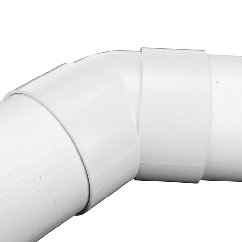 NDS 6P03 PVC 45-Degree Elbow, 6-Inch, for Hub X Hub Solvent-Weld Connections, for Use with 6-Inch Sewer and Drain Pipe, White - Image 4