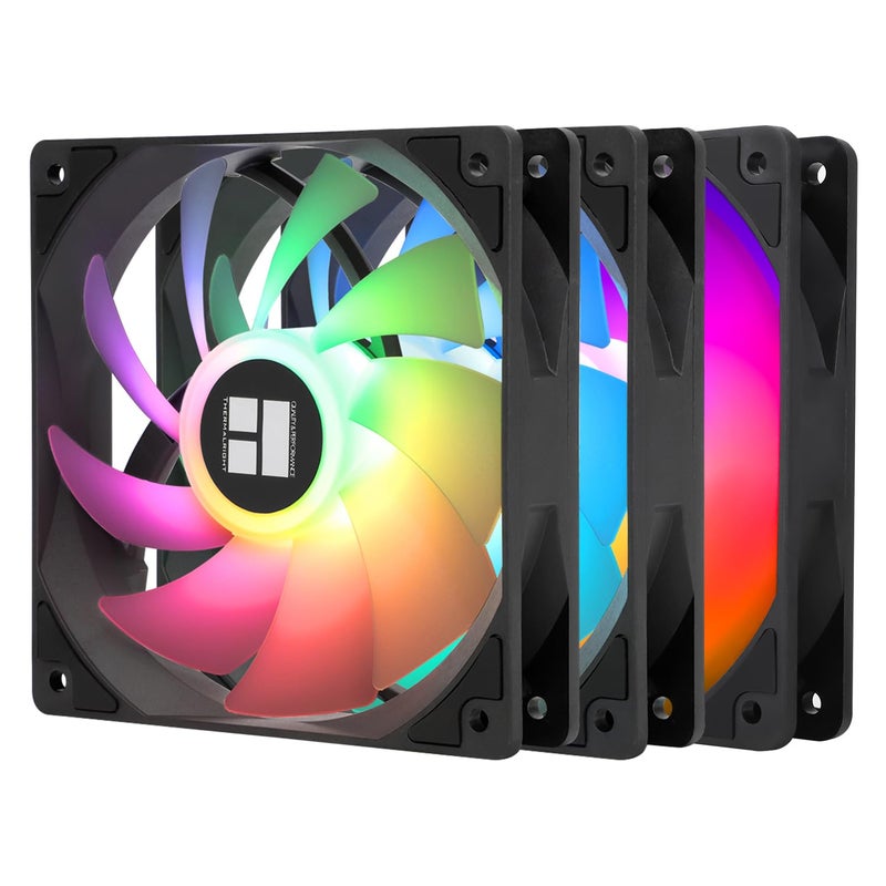 ثيرمالرايت مبرد علبة ARGB Thermalright TL-C12C-S X3، مروحة كمبيوتر صامتة بحجم 120 مم مع محمل S-FDB، تصل سرعتها إلى 1500 دورة في الدقيقة (3 قطع) - Image 1