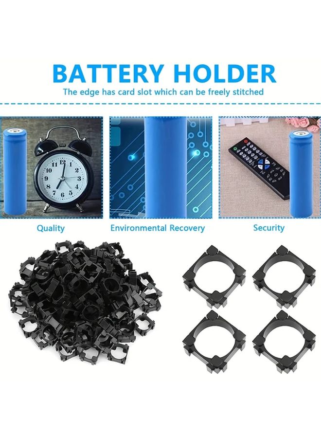 200pcs 18650 Li Ion Battery Holders ABS PC Material Secure Easy Assembly For DIY Battery Packs Electric Tools Vehicles - Image 4