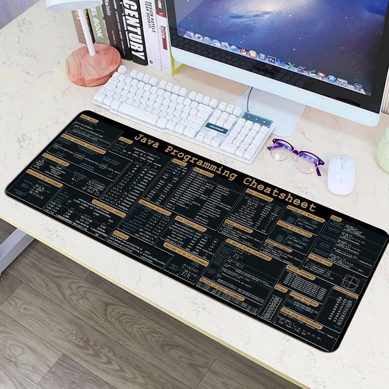 Designfullprint Java Programing Cheat Sheet Desk Mat for software engineers, web developers and programmers, Gift Coworker Quick Key, Anti-Slip Keyboard Pad KMH - Image 5