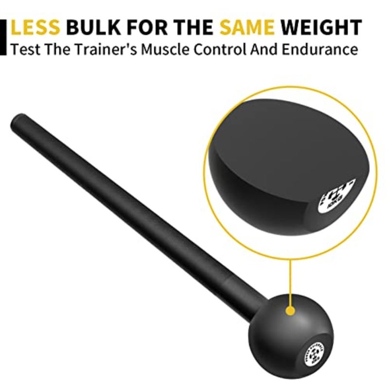 Steel Mace Macebell for full-body workout, cast iron construction, black finish, durable and balanced design for shoulder, core strength, muscle and joint training - Image 4