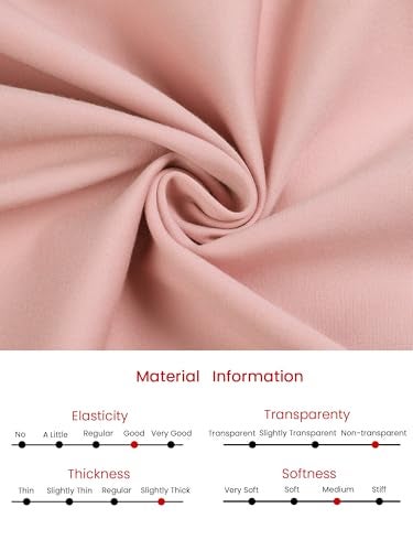 Hobemty Women's 3/4 Sleeve Pencil Dress Boat Neck Elegant Wear to Work Midi Sheath Dresses Small Pink - Image 5