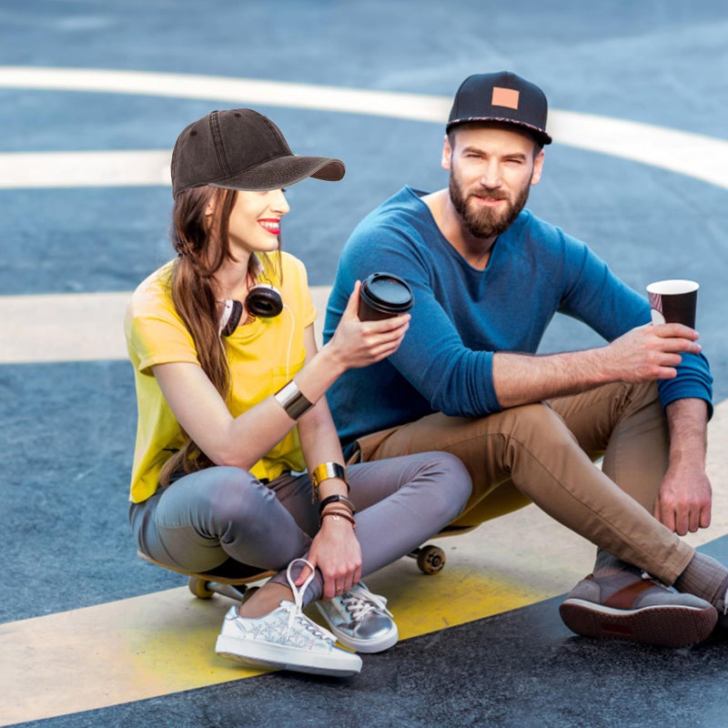 Vintage Washed Cotton Baseball Cap For Women Soft Unstructured Hat With Curved Brim Brown - Image 5