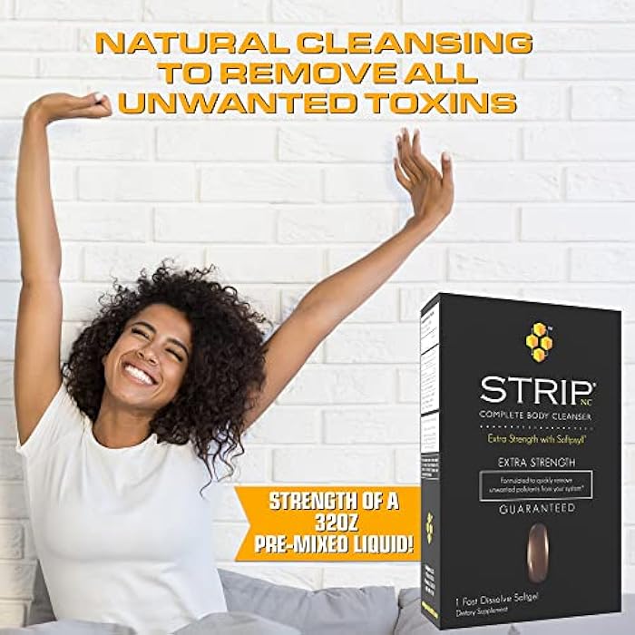 Wellgenix Strip NC Complete Body Cleanser, Premium Body Cleanse, Herbal Detox Cleanse to Flush Your System, One Hour Toxin Removal, 1 Fast Acting Softgel - Image 2