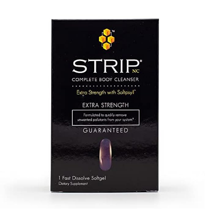 Wellgenix Strip NC Complete Body Cleanser, Premium Body Cleanse, Herbal Detox Cleanse to Flush Your System, One Hour Toxin Removal, 1 Fast Acting Softgel - Image 1