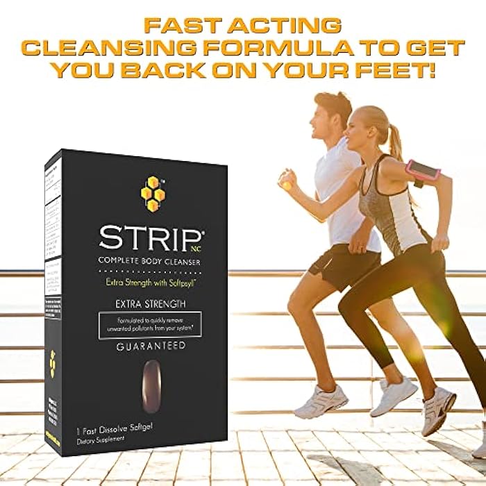 Wellgenix Strip NC Complete Body Cleanser, Premium Body Cleanse, Herbal Detox Cleanse to Flush Your System, One Hour Toxin Removal, 1 Fast Acting Softgel - Image 4