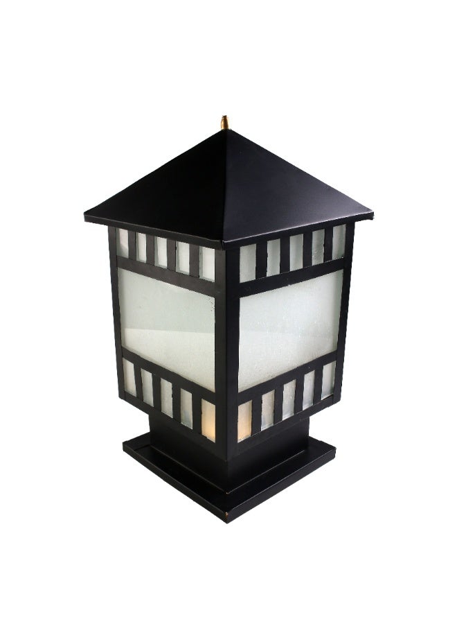 El Rawda Lighting Garden Lantern - 1 Light | Outdoor Wall Lantern Lighting - Black 20x20x40 cm - Image 1