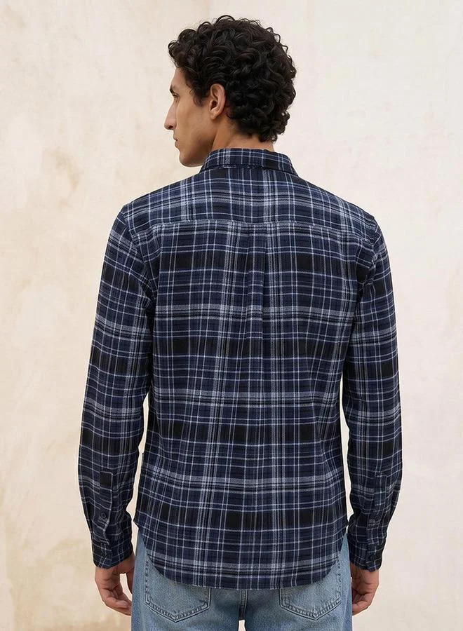 Lee Cooper NAVY CHECK SHIRT for Men | Best Price UAE