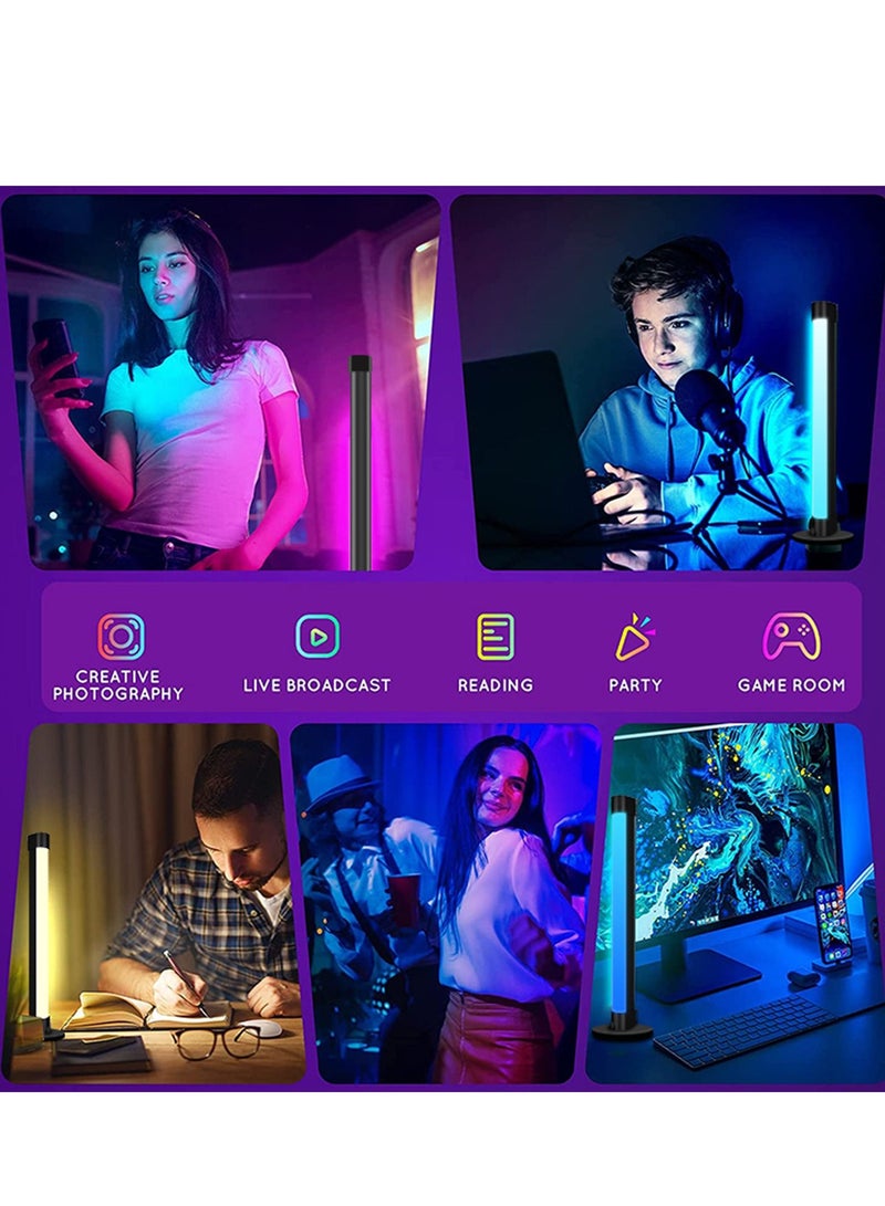 2-Pack RGB Corner Floor Lamp APP Smart Music Sync Color Changing LED Lights - Image 4