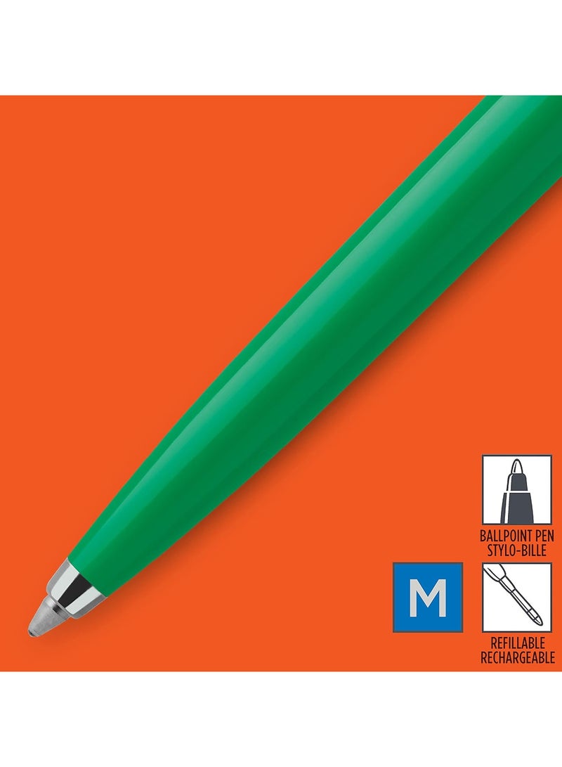 Parker Jotter Originals Ballpoint Pen, Green Finish, Medium Point, B Pack of 1 - Image 3