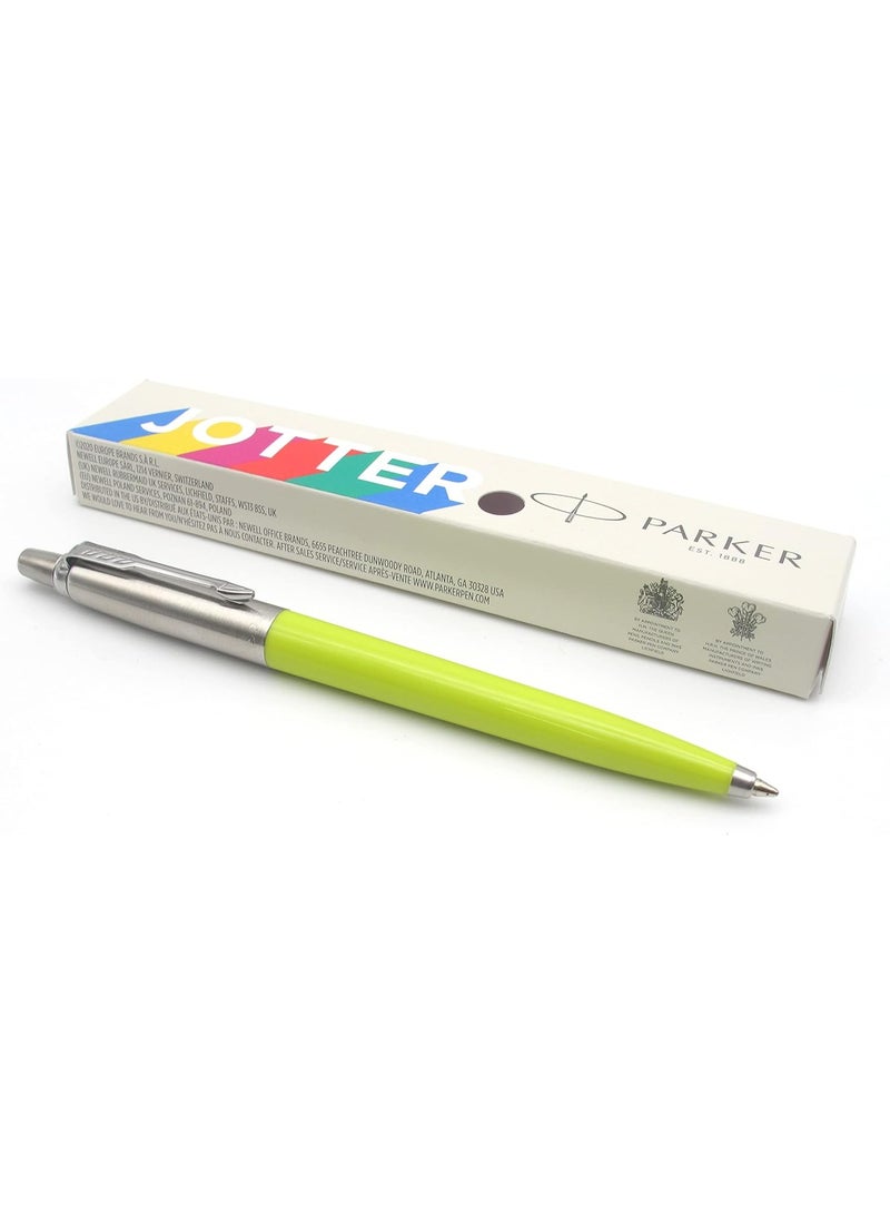 Parker Jotter Originals Ballpoint Pen - Lime Green Finish - 60s Pop Art Collection - Blue Ink - Gift Boxed - Image 2