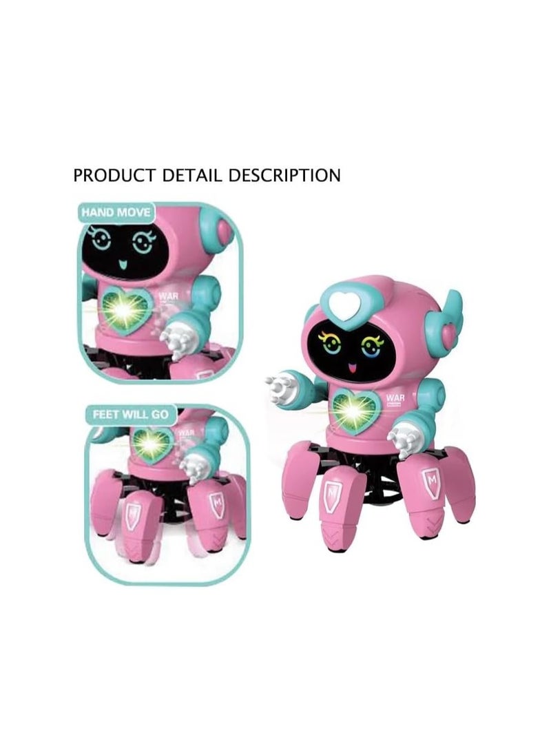 TOY GARDEN Bot Robot Pioneer Colorful Lights and Music All Direction Movement Dancing Robot Toys for Boys and Girls (PINK)  - Image 5