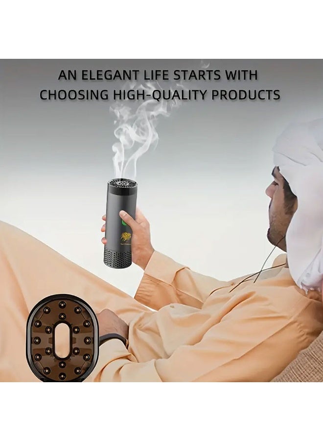 Oud Bakhoan USB Bakhoor Oud Holder 2-in-1 Hair Incense Burner - Image 2