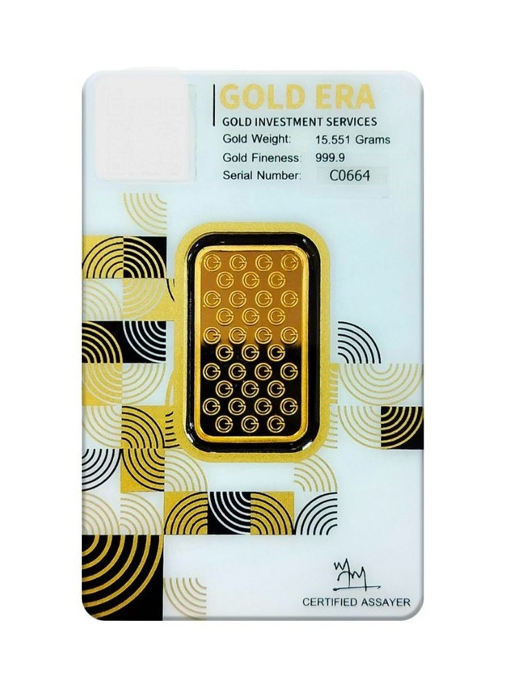 Gold Era GOLD ERA 24K (999.9) 15.55G-Gold Bar - Premium 24 Karat Solid GOLD BAR for Investment, Collectors & Wealth Protection  - Image 3