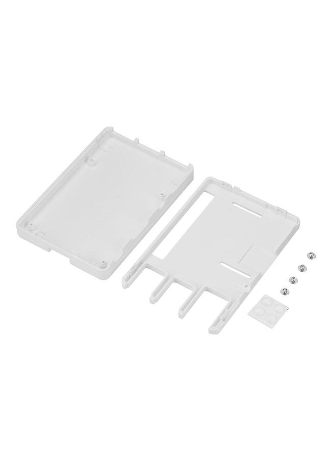 Thoraya ABS Protective Case Shell Enclosure Box for Raspberry Pi Raspberry Pi B+/2/3 Model B (White)  - Image 1