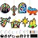 DoubleFill 48 Pcs Christmas Nativity Suncatchers Craft Kits Christian Religious Christmas Crafts Nativity Stained Glass Tissue Paper Craft Kit for Window Art Activities Xmas Decoration - Image 2