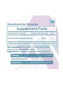 Nootropics Depot Nicotinamide Riboside Capsules | 300mg | NAD+ Precursor | 30 Count | Promotes NAD+ Levels | Cellular Energy  - Image 2