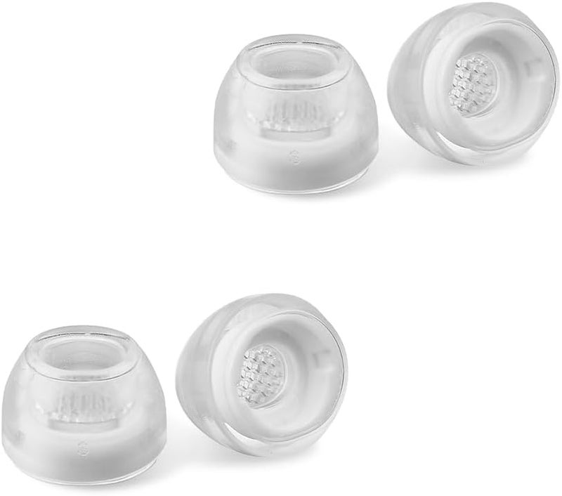 AZLA SednaEarfit Crystal for Galaxy Buds 3 Pro Clear Pearl - Samsung Galaxy Buds Pro 3 Ear Tips - Earphone Eartips Replacement, Samsung Galaxy Buds 3 Pro - SMAPP Certified (2 Pairs) (S) - Image 1