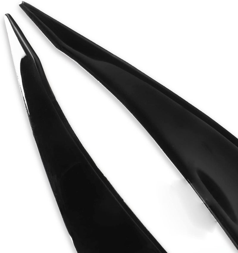 DEMULAX Gloss Black Headlight Eyebrow Stickers for Hyundai Elantra - Image 3