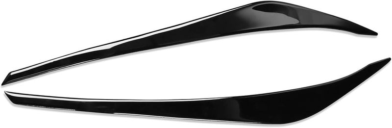 DEMULAX Gloss Black Headlight Eyebrow Stickers for Hyundai Elantra - Image 1