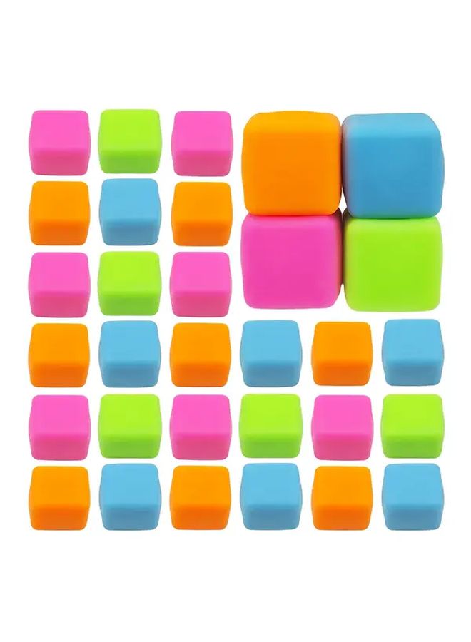 4pcs Soft Pressure Reducing Cube Pinch Toys Hypoallergenic Durable PU Material Mixed Colors Anxiety Relief Squishy Relax Toys For Kids Adults Goodie Bag Party Favors Classroom Prizes Home Decor Birthday Holiday Gifts - Image 4