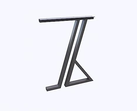 ZITONIOM 28 inch Metal Table Legs Heavy Duty Industrial Table Base Black Metal Furniture Legs Modern Dining Coffee Table Legs DIY Desk Legs Set of 2 only Legs 28 H20 L354 W inch 71519Cm - Image 3