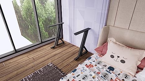 ZITONIOM 28 inch Metal Table Legs Heavy Duty Industrial Table Base Black Metal Furniture Legs Modern Dining Coffee Table Legs DIY Desk Legs Set of 2 only Legs 28 H20 L354 W inch 71519Cm - Image 5