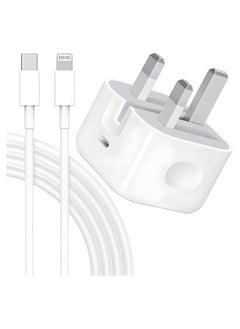 iPhone 20W Fast Charger | USB C Wall Fast Charger with USB C to Lightning Cable Compatible with iPhone 14/14 Pro/14 Pro Max/13/12/SE2020/11/XR/XS Max/X/iPad