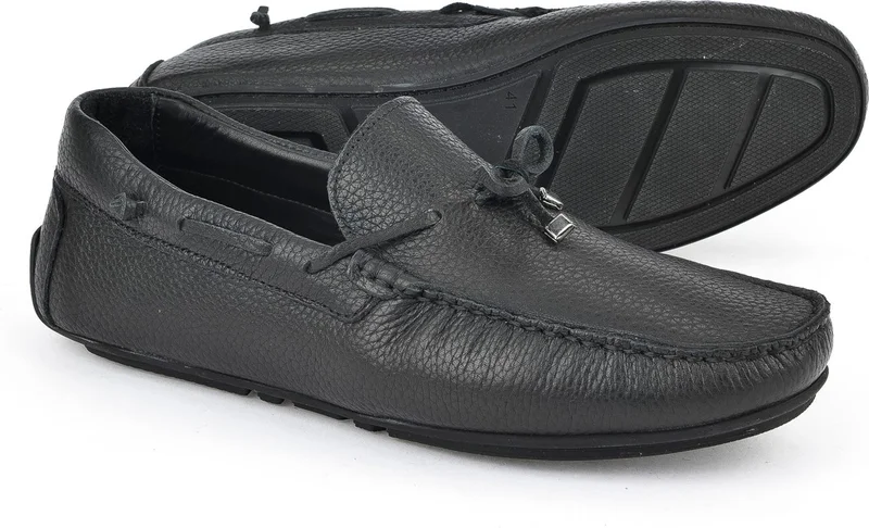 زيا Men's Leather Shoes 1511007ZB01 Black