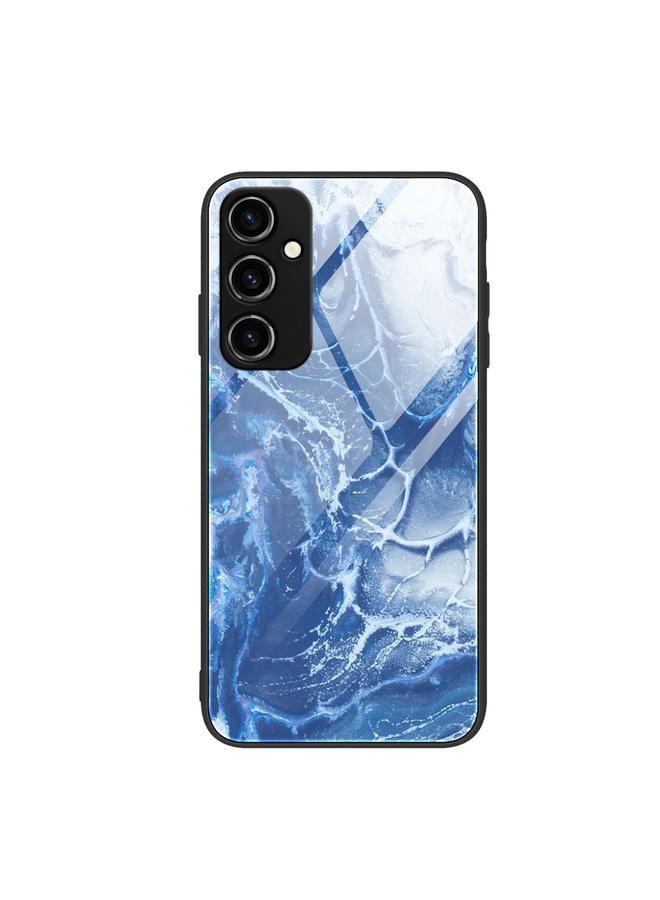 S-TOP Case For Samsung Galaxy A14 5G Marble Pattern Glass Phone Case - Image 1