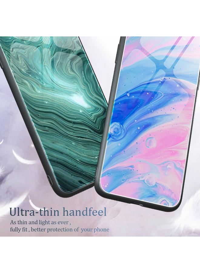 S-TOP Case For Samsung Galaxy A14 5G Marble Pattern Glass Phone Case - Image 4