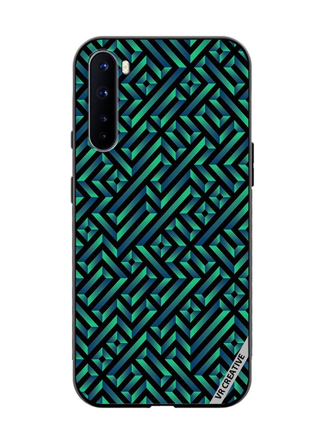 VR CREATIVE Protective Case Cover For OnePlus Nord Geometric Pattern Design Multicolour - Image 1