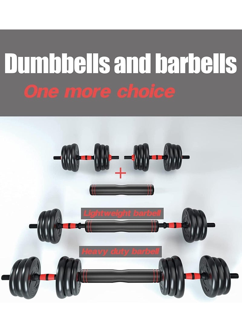 RUIYADA 30kg Dumbbells Barbell Set With Connecting Rod, Dumbbells Barbell Set, Adjustable Dumbbells Set, Adjustable Lifting Training Set for Men and Women, Body Workout Home Gym Home Heavy  - Image 3