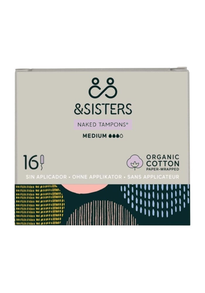 Naked Tampons, 16 Tampons - Medium Absorbency, UK