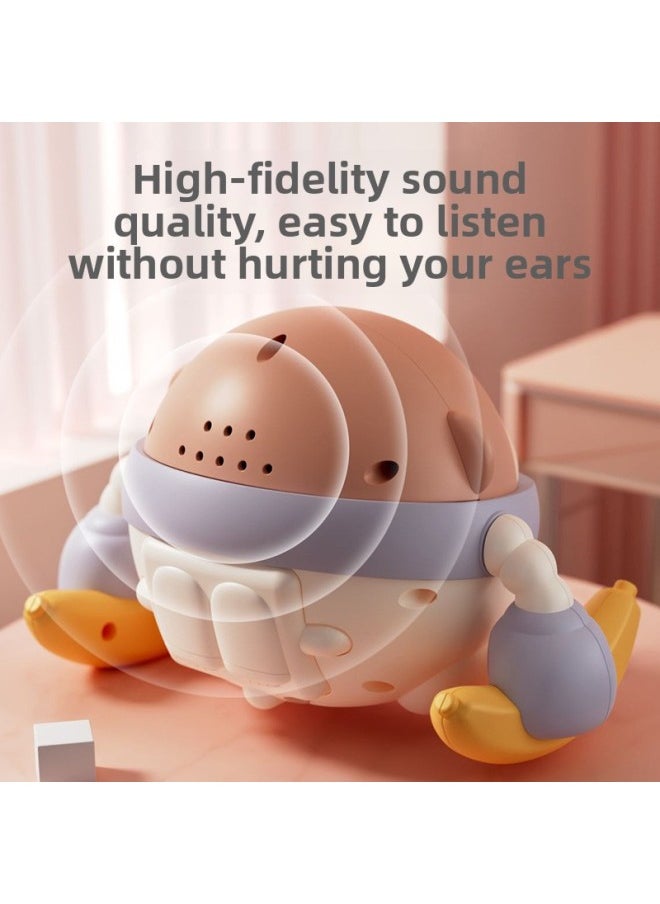 Generic - Rolling Monkey Baby Learning To Climb Toy Baby 0 1 Year Old Head Up Training Electric Music Somersault Guide Comfort-Color:[value Combination] Pink☆Tumbling Monkey + Frog Sand Hammer - Image 1