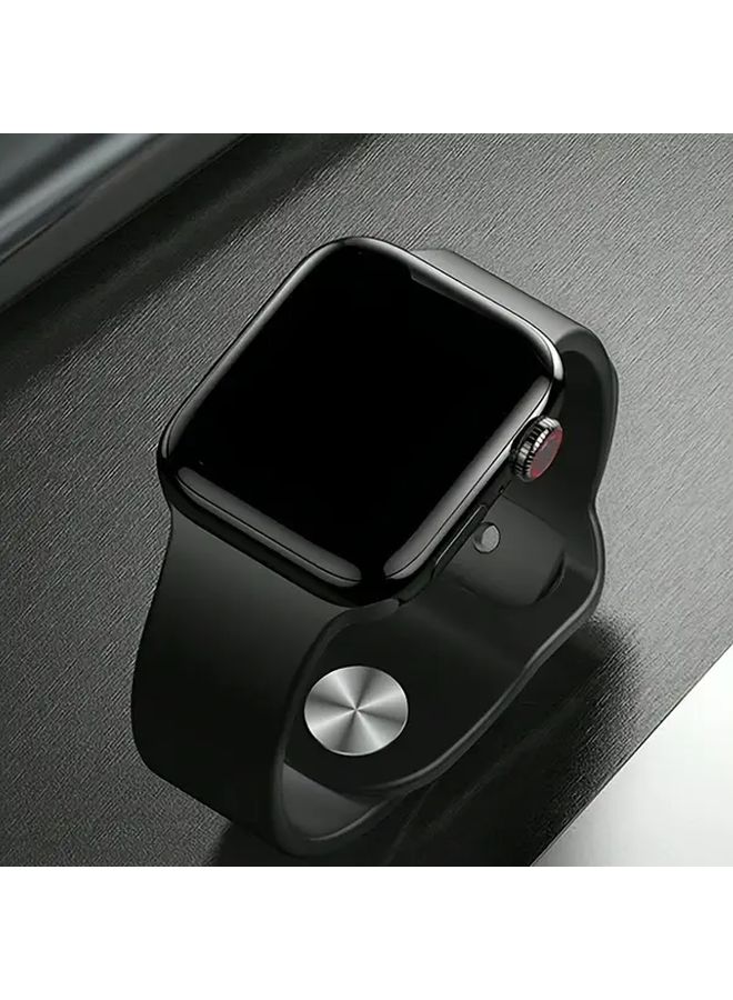 4 قطع واقي شاشة زجاجي ناعم من نوع 9D بتغطية كاملة متوافق مع Apple Watch SE والسلسلة 3 و4 و5 و6 و7 و8 وUltra 49 مم و45 مم و42 مم و41 مم و44 مم و40 مم و38 مم - Image 3