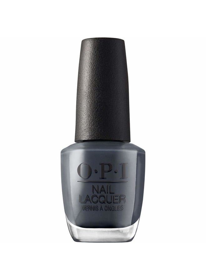 OPI Nail Lacquer Rub-a-Pub-Pub | Opaque Dark Gray Crème Chip Resistant Nail Polish | Scotland Collection - Image 1