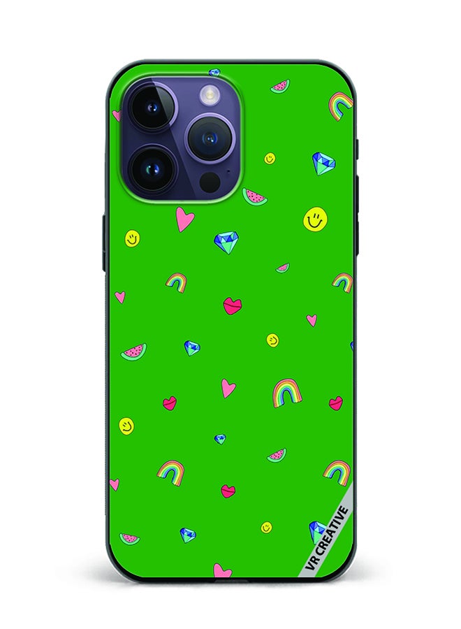 Protective Case Cover For Apple iPhone 16 Pro Max Pattern Design Multicolour