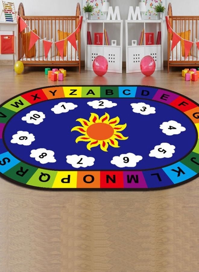 JSAITOYS ABC Alphabet Educational Learning Oval Area Rug Carpet for Kids Children - Image 3