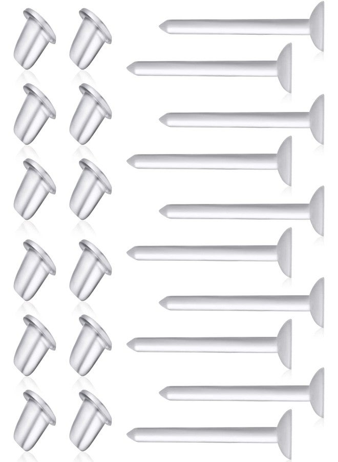 Catinee 200pcs Sports Earrings - 3mm Clear, Invisible, Plastic for Sensitive Ears & Work - Image 1