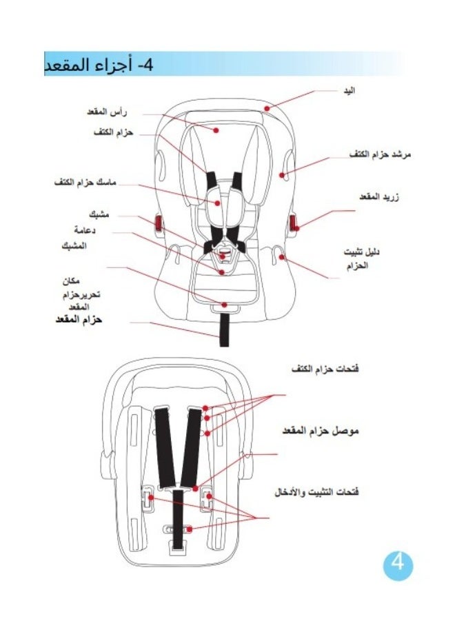 Portable baby car seat including soft body with comfortable 5-point harness with cradle and washable - pzsku/Z22B88AA3E7BBE6E59CECZ/45/_/1730790475/4c350c38-5733-4a85-b5c6-69c0795ff6ad