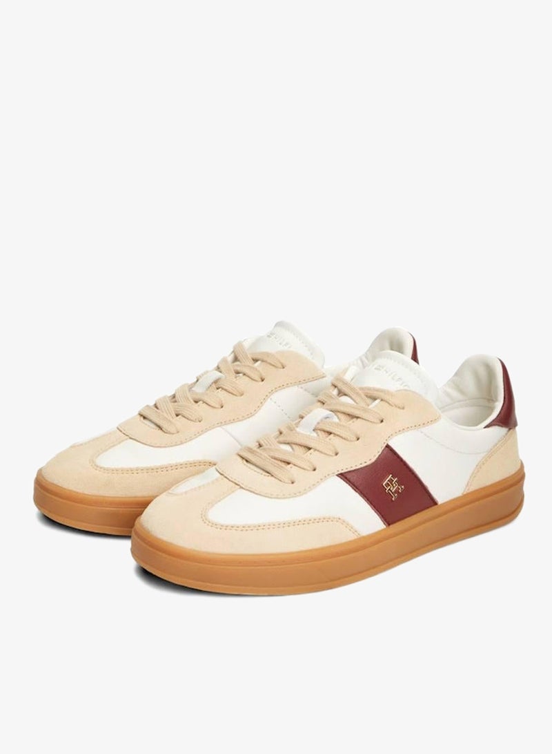 TOMMY HILFIGER TH Monogram Mixed Texture Trainers - Image 3