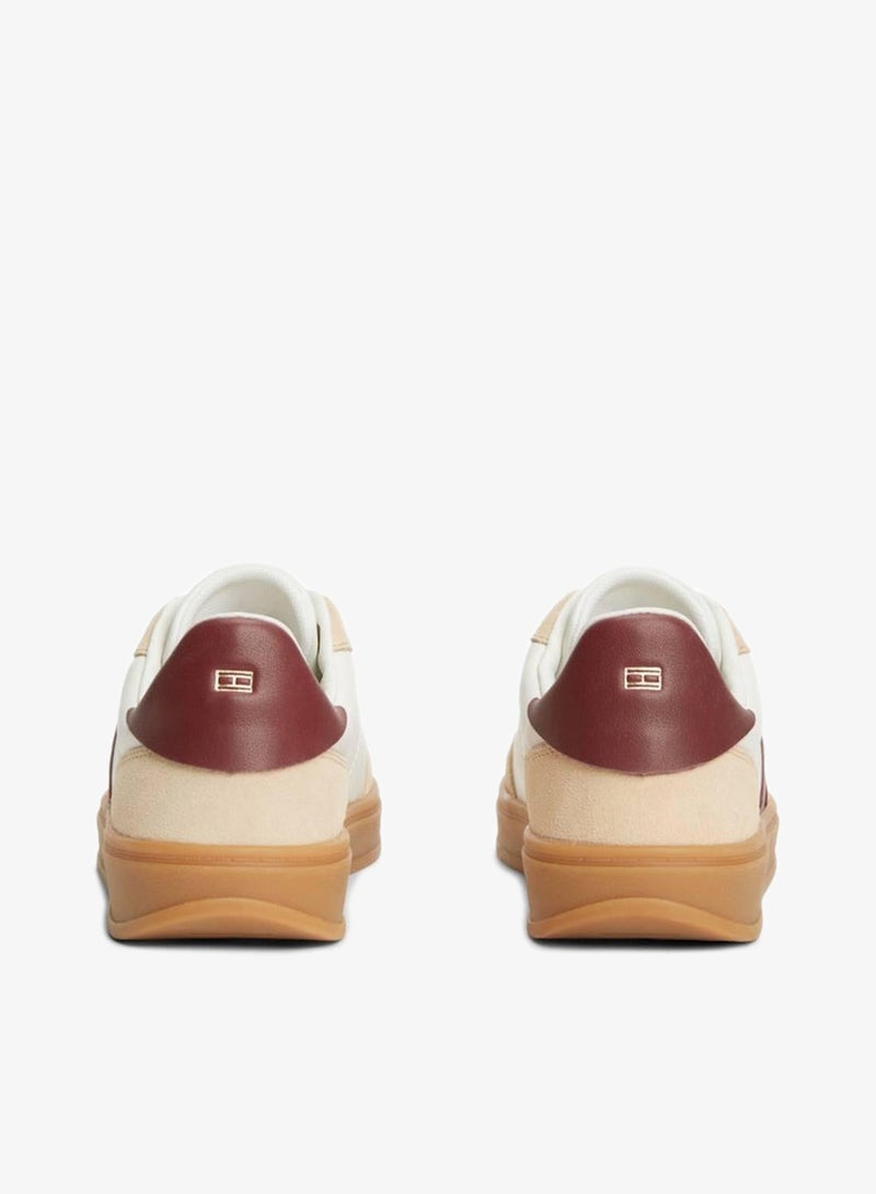 TOMMY HILFIGER TH Monogram Mixed Texture Trainers - Image 4