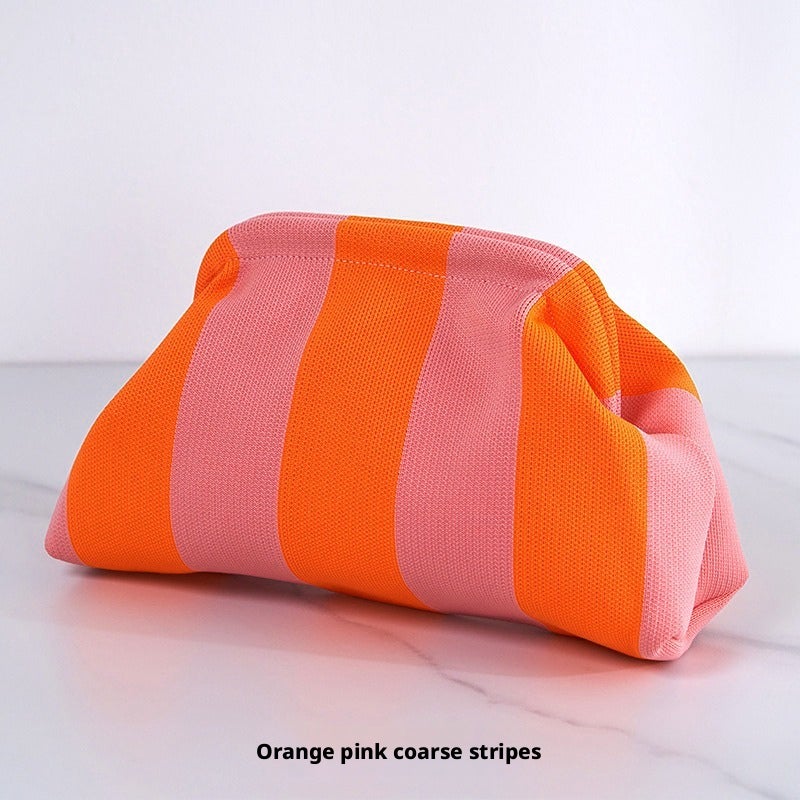 Women's Striped Cosmetic Bag - Image 4