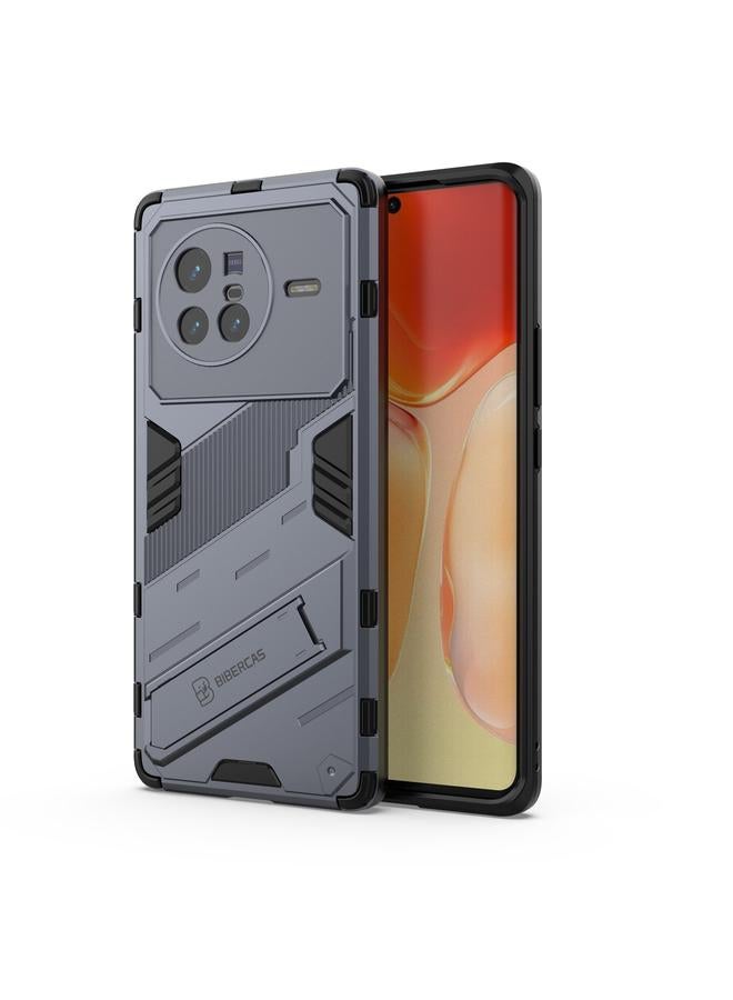 The Bros Case For vivo X80 Punk Armor PC + TPU Phone Case with Holder