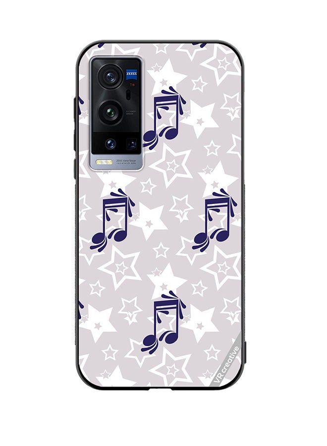 VR CREATIVE Protective Case Cover For Vivo X60 Pro Plus Music Pattern Design Multicolour - Image 1