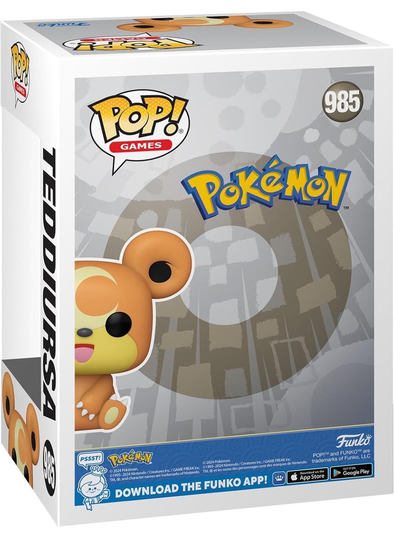 Funko Pop! Games: Pokemon - Teddiursa - Collectable Vinyl Figure - Gift Idea - Toys for Kids & Adults - Video Games Fans - Model Figure for Collectors and Display - Image 2
