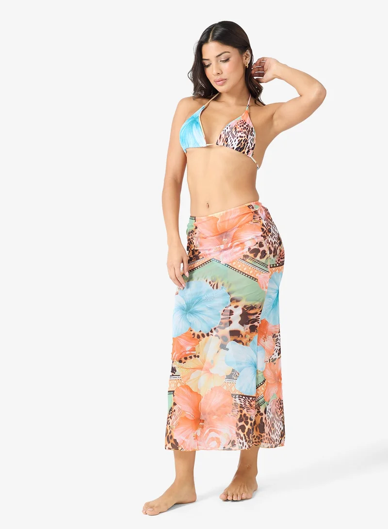 Ginger Bikini Top & Maxi Skirt Coord Set