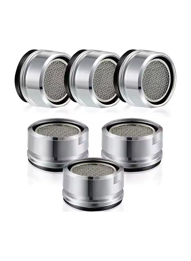 JAMS Faucet Aerator Mix JM-72443 – Set of 6 Water-Saving Faucet Screens for Kitchen & Bathroom - Image 1